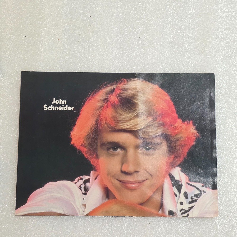 John Schneider Dukes of Hazzard Vintage Color Poster 8x10 1980s Clipping